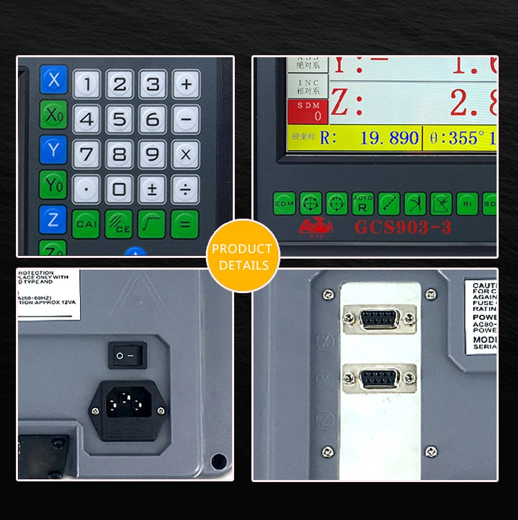 High Precision Lathe 3 Axis Digital Readout with Ttl Linear Scale Dro Kit