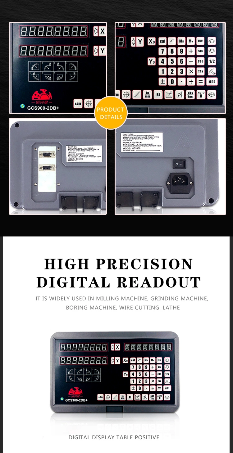 Digital Readout Dro with Digital Encoder Glass Linear Scale